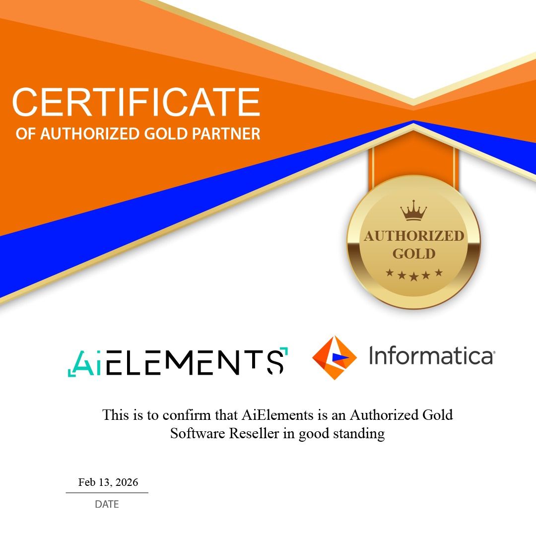 AiElements Achieves Informatica Gold Partner Status